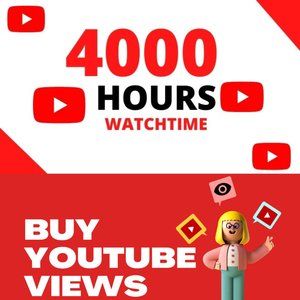 Buy Youtube Watch Time – 4000 Watch Hours YouTube For Monetization